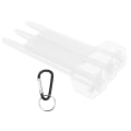 Miniatyrbild 8 av 8: Universal Portabel Dart Box ABS- case 3-hylsa Förvaring W/Aluminium Legering Häng SpänneTransparent