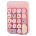 Miniatyrbilde 2 av 8: AJAZZ trådløst numerisk tastatur Chocolate Keycap for Game Direct Switching AK18 2.4GPink