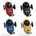 Miniatyrbillede 1 af 4: Smart Car Trådløs Oplader Mobiltelefonholder Automatisk Sensor Bilholder Gul
