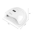 Miniatyrbilde 2 av 5: Sun X5 Plus LED Lampe 80 Watt Negletørker LCD-Skjerm 36 LED Negletørkerlampe for Herding av Gel Polish Bilsensor Timer Neglemanikyr EU Plugg