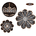 Miniatyrbillede 6 af 8: 2 stk. Lotus Røgelse Brænder Pindeholder Zinklegering Multihul Askefanger Husholdning Indendørs Håndværk