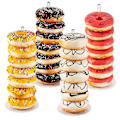 Miniatyrbillede 2 af 5: 4 stk. Klar Akryl Donut Display Stand