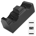 Miniatyrbillede 7 af 8: Dobbelt opladercontroller-stativ til PS5-spilkonsol-joystick med LED-lys, sort
