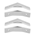 Miniatyrbillede 8 af 8: 10 stk 135 graders beslag Vinkel Aluminiumslegering Hjørnebøjler Beslag Connector Bracket2020