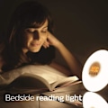 Miniatyrbillede 3 af 5: Solopgang Alarmur med Dobbelt Alarm, Snooze Funktion, 7 Farvede Atmosfæriske Lamper og Indbygget Bluetooth Højttaler