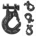 Miniatyrbilde 5 av 8: 2 STK Fjernkontrollmodell Kjøretøytilbehør Metallvinsjkrok 1/10 tilhengerkrok for RC4WD Advar
