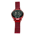 Miniatyrbild 1 av 8: Kvinnor LED watch LED-pekskärm Stor skärm Slitstark legering Modedesign Digital LED- watch för flicka Kvinnor Vuxen Röd