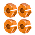 Miniatyrbillede 4 af 8: 12mm Universal Hjul Hex Hub Adapter til HSP Sakura 1/10 Skala RC Bil (5mm, Gylden orange)