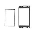 Miniatyrbilde 3 av 8: 2-DIN bilstereo radiofascia dashpanel trim erstatning for Chevrolet Corvette 2005-2010