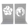Miniatyrbillede 3 af 8: Metal Bogstøtte AntiSlip Antik Stil Desktop Bogreol Bogdeler Håndværksartikler (Blomster blomstrer Send Kærlighedsangst)