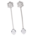 Miniatyrbillede 5 af 8: 2 stk. Krystalgardin Magnetisk Optræk Rustfrit Stål Elegant Blomstergardin Klips Spænde til Stue Soveværelse