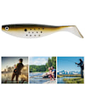 Miniatyrbillede 3 af 8: 2 stk./parti Nye levende kunstige bløde lokkemad Falsk fiskefangetilbehør (Brun)