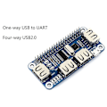 Miniatyrbillede 3 af 5: 4 Ports USB Hub Hat til USB2.0/1.1 Onboard USB til UART Onboard