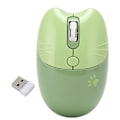 Miniatyrbillede 1 af 8: Trådløs mus BT5.1 eller 2,4 GHz Silent Click Justerbar DPI Auto Sleep Office Mouse for Girl Working Family School Cafe Green