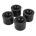 Miniatyrbillede 1 af 8: 4 stk. PU skateboardhjul udskiftning støjsvag multifunktionel land surfboard rulle caster sort