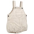Miniatyrbillede 2 af 8: Unisex Baby Romper i Bomuld - Ærmeløs Heldragt i Ét Stykke til Børn fra 0-2 År - Abrikos 80cm
