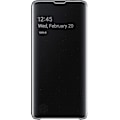 Miniatyrbillede 1 af 3: Kompatibel Samsung Galaxy S10 Beskyttende Clear View Folio Cover Case - Sort-I