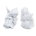 Miniatyrbillede 2 af 8: Cherub Statue Syntetisk harpiks Materiale Dejlig stil hvid baby figurer til festdekorationer Cherub statue venstre