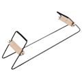 Miniatyrbilde 4 av 8: Bead Loom DIY Produksjon Håndstrikk Perlevev Jern Furu Metall Bead Loom for Halskjede Belte Armbånd Svart