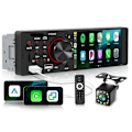 Miniatyrbillede 3 af 5: Bil Stereo Single Din 4 Tommer Touch Screen MP5 Afspiller