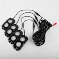 Miniatyrbilde 4 av 5: LED Rock Lights RGB Rock Lights Fjernkontroll LED Neon Underglow Lys