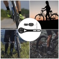 Miniatyrbillede 8 af 8: Sort aluminiumslegering Holdbar cykelcomputerbeslag Holder til cykel Cykeltilbehør
