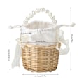 Pikkukuva 3 / 7: Vintage säkkikangas vihkisormustyyny- ja set Small