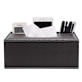 Miniatyrbillede 5 af 5: Læder Husholdnings Kontor Rektangulær Kleenexboks med Fjernbetjenings Opbevaringsboks - Elegant og Stilfuld Hjem Servietholder Skrivebord Kleenex Papir