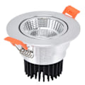 Miniatyrbillede 3 af 8: Downlight retningsbestemt vinkelmodulation Flushbonading varmt lys 3000K LED Downlight 100‑264V