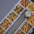 Miniatyrbilde 8 av 8: 400 stk 8 farger Rhinestone Punk Nagler dekorative nagler for skinnbeltesko DIY Tool