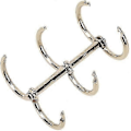 Miniatyrbillede 2 af 5: 12 stk. Sølv Bogringe, 3 Huller Metal Løsblad Binderinge, Ring Snap Split Hængslet