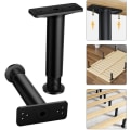 Miniatyrbillede 3 af 5: 2 stykker (sort, 15-25 cm) Justerbare sengeben, metalmøbler