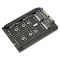 Miniatyrbillede 2 af 8: M.2 SSD til SATA Adapter 6Gbps transmission M.2 NGFF SATA 22PIN Port SATA SSD udvidelseskort til computer ENCNF2S H01