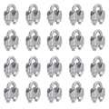 Miniatyrbillede 3 af 8: 20 stk. rustfrit stål wire Klemme Hardware Rigning Kabel Clip Låse Fasteners M8 (8mm)