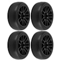 Miniatyrbilde 4 av 8: 4 stk. 63MM fjernkontroll metallhjulnav gummihjul med adapter for WPL D12 RC lastebil