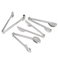 Miniatyrbillede 8 af 8: 4 stk. rustfrit stål brød grill is klemme mad tang køkken bagning tilbehør