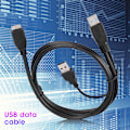 Pikkukuva 7 / 8: USB3.0 - Micro USB -mobiilikovalevyn datakaapeli lisävirtaliitännällä, kaksinkertainen virtalähde C0109 1m