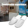 Miniatyrbild 3 av 7: Fleece Tofflor One Time Non Halk Tjocka Spatofflor för Home Hotel Travel Party Guest