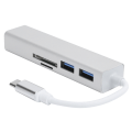 Pikkukuva 3 / 8: 5 in 1 -keskitin USB3.0-portti Gigabit-sovitin RJ45-laajennusliitäntä Telakointitietokonetarvikkeet