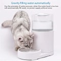 Miniatyrbild 3 av 5: 3L Vattenautomat för Katt med Silikonmatta - Automatisk Gravitationsmatare för Hundar - Stor Vattendunk för Husdjur