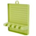 Miniatyrbild 4 av 8: Multifunktionell Köksgryta Lock Rack Plast Spatel Förvaringshållare för köksredskap Grön