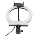 Miniatyrbilde 7 av 8: LED-sirkellys justerbart USB-lading RGB Live Fill Light med panorering og vippefunksjon for fotografering