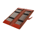 Miniatyrbillede 2 af 8: 44 stk Strikkepinde Assorteret Størrelse Rustfrit Stål Udglatning Ergonomisk Metal Strikkepinde Sæt med Taske til Håndværk