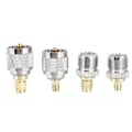 Miniatyrbilde 1 av 8: 4 sett SMA til UHF adapter UHF hann/hun til SMA hunn/hann RF koaksial adapterkontakt
