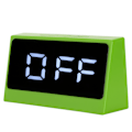 Miniatyrbillede 4 af 8: LED Digitalt Alarmur Stille Smart Temperatur Dato Lysende Storskærm Desktop Makeup Spejl (Grøn)