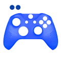 Miniatyrbilde 1 av 8: Gamepad silikon dekselbeskyttelse sklisikker spillkontroller beskyttende deksel med tastehetter for XBOX ONE Slim blå