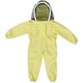 Miniatyrbilde 1 av 5: Biedrakt for barn med beskyttende slør, profesjonell jumpsuit, besøksdrakt i bomull, lange ermer M L - Gul