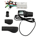 Miniatyrbilde 1 av 8: 36V 48V 350W 13A Elektrisk sykkelkontroller med LCD-skjerm 128DX Halvt vri gassgrep for sykkel
