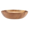 Miniatyrbillede 5 af 8: Solid Acacia træskål til salatsuppe Ris Håndlavet træskål Køkkenredskaber (20*4,5 cm)