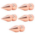 Miniatyrbilde 7 av 8: 5 stk Spikes Høy Plattform Rose Gull Burr Gratis 9x25mm Elektroplettering Kobber Klær Cone Spikes for DIY Punk Stil